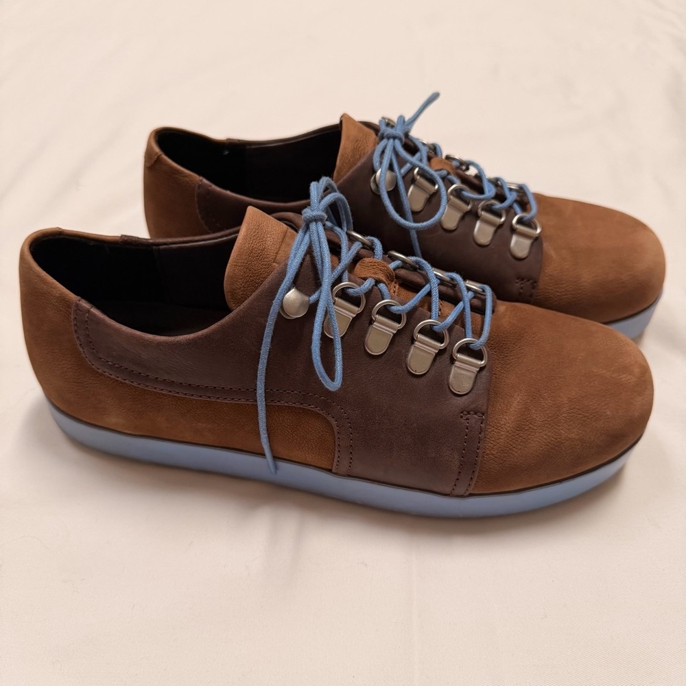 Camper Beluga Hydrobuck Two Tone Brown/Blue Women’s Shoes Size 6.5-7 EU 37 - Picture 3 of 9